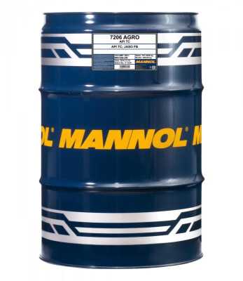 7206 Mannol (Маннол) AGRO 208 л. Минеральное моторное масло для 2Т двигателей садового оборудования
