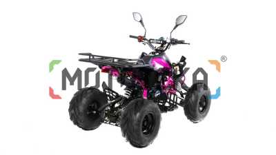 Квадроцикл детский Motax (Мотакс) ATV T - Rex LUX 125 (машинокомплект) чёрный/фиолетовая рама - купить с доставкой, цены в интернет-магазине Мототека