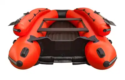Лодка ПВХ SibRiver (Сибривер) Hatanga (Хатанга) JET LUX - 390 НДНД оранжевый/чёрный - купить с доставкой, по выгодной цене в интернет-магазине Мототека
