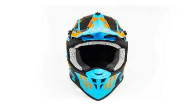 Шлем мото кроссовый GTX 633 (L) #2 BLUE/ORANGE BLACK - купить с доставкой, цены в интернет-магазине Мототека