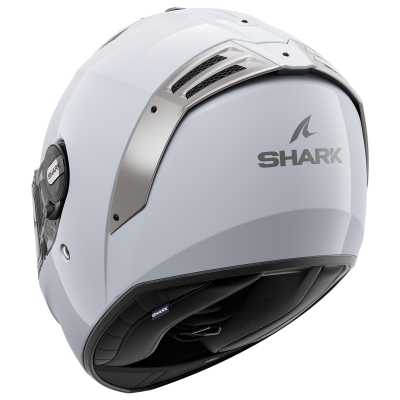 Шлем мото интеграл Shark (Шарк) SPARTAN RS BLANK White/Silver Glossy XXL - купить с доставкой, цены в интернет-магазине Мототека