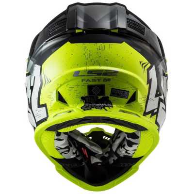 Шлем мото кроссовый LS2 (ЛС2) MX437 Fast Evo Crusher Черно-Красный - купить с доставкой, цены в интернет-магазине Мототека