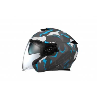 Шлем мото открытый GSB G - 263 BLUE CAMO - купить с доставкой, цены в интернет-магазине Мототека