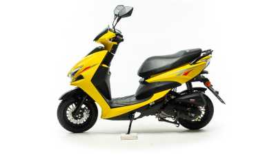 Скутер MotoLand (Мотолэнд) FS Желтый - купить с доставкой, по выгодной цене в интернет-магазине Мототека