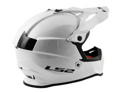 Шлем мото кроссовый LS2 (ЛС2) MX437 Fast Solid White - купить с доставкой, цены в интернет-магазине Мототека