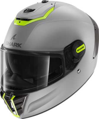 Шлем мото интеграл Shark (Шарк) SPARTAN RS BLANK MAT Silver/Yellow/Silver XXL - купить с доставкой, цены в интернет-магазине Мототека