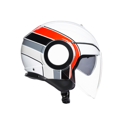 Шлем мото открытый AGV (АГВ) ORBYT MULTI Brera White/Grey/Red M