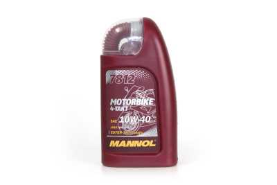 7812 Mannol (Маннол) 4 - TAKT MOTORBIKE 10W - 40 1 л. Синтетическое моторное масло для мотоциклов 10W - 40