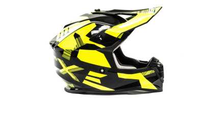 Шлем мото кроссовый GTX 633 (S) #6 BLACK/FLUO YELLOW - купить с доставкой, цены в интернет-магазине Мототека