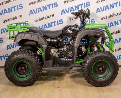 Квадроцикл Avantis (Авантис) Hunter 200 Lux (баланс. вал) (машинокомплект) чёрный/зелёный - купить с доставкой, цены в интернет-магазине Мототека