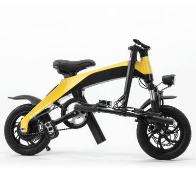 Электровелосипед GreenCamel (ГринКэмел) Карбон T3 (R14 250W 36V LG 7,8Ah) Carbon Желтый