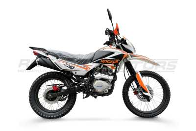 Мотоцикл кроссовый / эндуро ROCKOT (Рокот) ZR250 (белый/оранжевый, 21/18, ЭПТС) - купить с доставкой, по выгодной цене в интернет-магазине Мототека