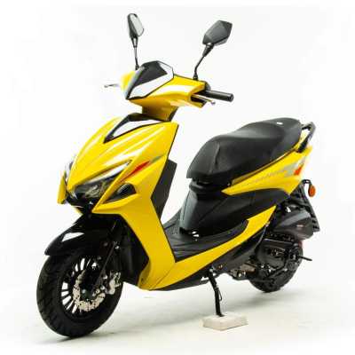 Скутер MotoLand (Мотолэнд) FS Желтый - купить с доставкой, по выгодной цене в интернет-магазине Мототека
