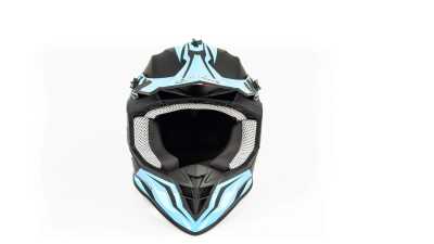 Шлем мото кроссовый GTX 633 (M) #4 BLACK/BLUE - купить с доставкой, цены в интернет-магазине Мототека