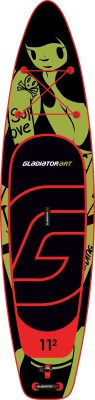 Надувная доска для sup - бординга Gladiator (Гладиатор) TATTOO 11.2 (2021) - купить с доставкой, по выгодной цене в интернет-магазине Мототека