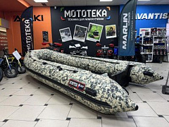 Товар в наличии! Лодка ПВХ Hunter (Хантер) 390 А зелёный пиксель