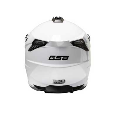 Шлем кроссовый облегчённый GSB XP - 20 WHITE GLOSSY - купить с доставкой, цены в интернет-магазине Мототека