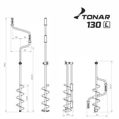 Ледобур Тонар ЛР - 130Д | Мототека