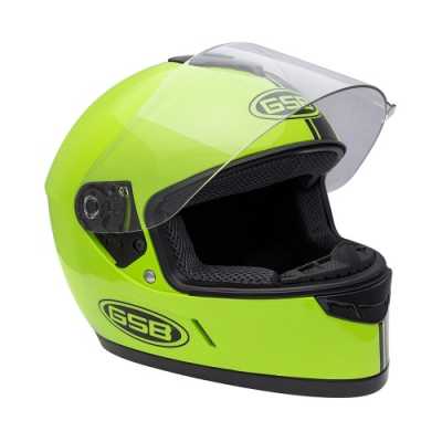 Шлем интеграл GSB G - 349 BLACK&GREEN - купить с доставкой, цены в интернет-магазине Мототека