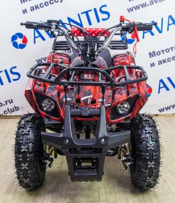 Квадроцикл детский Avantis (Авантис) ATV Classic mini с электростартером красный камуфляж (машинокомплект) - купить с доставкой, цены в интернет-магазине Мототека