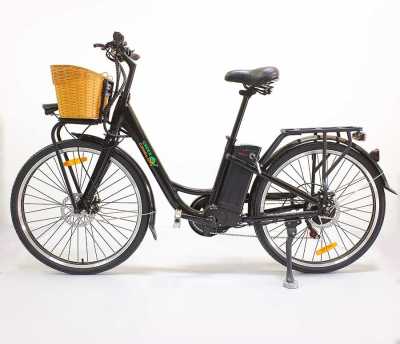 Электровелосипед GreenCamel (ГринКэмел) Бриз (R26 350W 36V 10Ah) Алюм, 6скор Черный