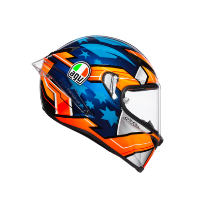 Шлем мото интеграл AGV (АГВ) CORSA R REPLICA Miller 2018 MS - купить с доставкой, цены в интернет-магазине Мототека