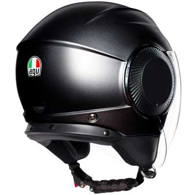 Шлем мото открытый AGV (АГВ) ORBYT MONO Matt Black XS - купить с доставкой, цены в интернет-магазине Мототека