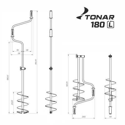 Ледобур Тонар ЛР - 180Д | Мототека