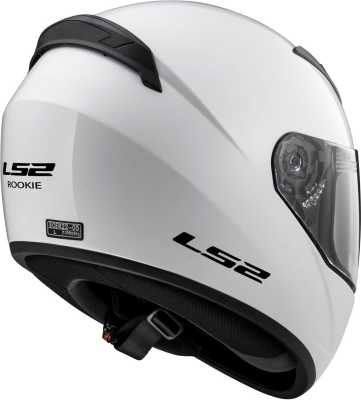 Шлем мото интеграл LS2 (ЛС2) FF352 Rookie Solid White - купить с доставкой, цены в интернет-магазине Мототека