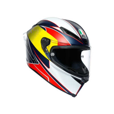 Шлем мото интеграл AGV (АГВ) CORSA R MULTI Supersport Blue/Red/Yellow L