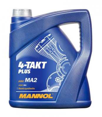 7202 Mannol (Маннол) 4 - TAKT PLUS 10W40 4 л. Полусинтетическое моторное масло для мотоциклов 10W - 40