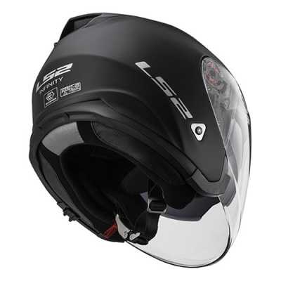 Шлем открытый LS2 (ЛС2) OF521 Infinity Black Matt - купить с доставкой, цены в интернет-магазине Мототека