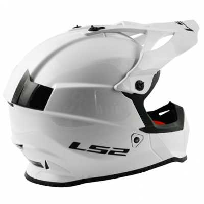 Шлем мото кроссовый LS2 (ЛС2) MX437 Fast Solid White - купить с доставкой, цены в интернет-магазине Мототека